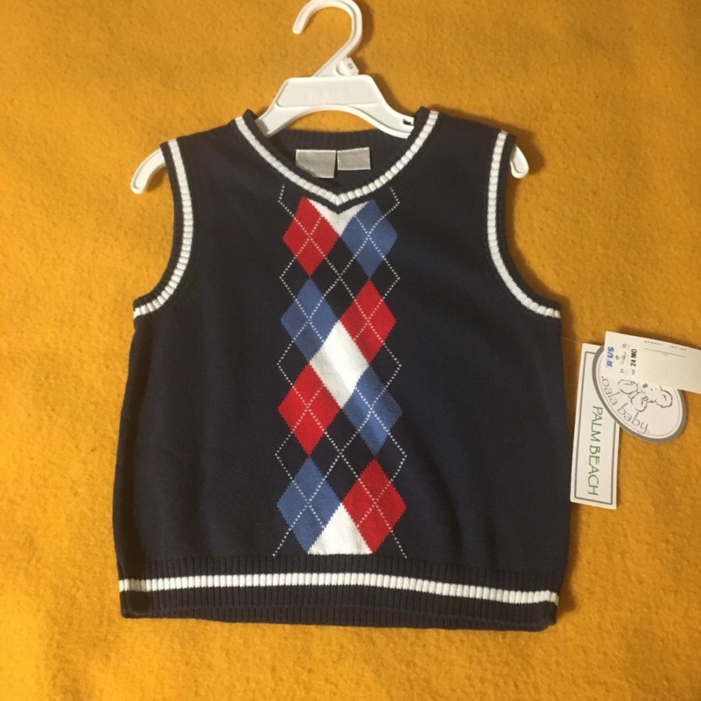 Boys 2T Argyle Sweater Vest